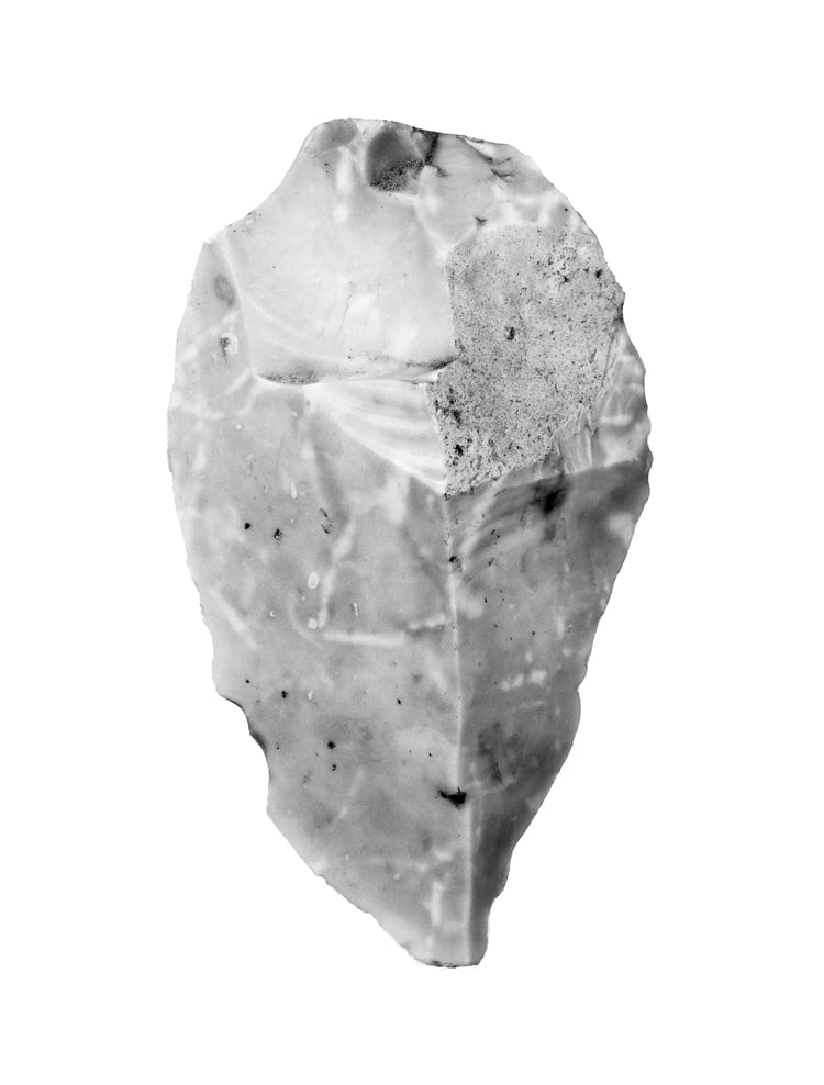 Photographie de Fernande Petitdemange : Sous rréserves I, 2002, tirage argentique noir et blanc, format 40 x 50 cm, série de 40 photographies. Musée Boucher-de-Perthes, Abbeville.